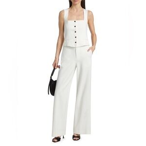 rag & bone Marianne Ponte Jumpsuit – Size 6 – Wide-Leg Tailored One-Piece – NWT